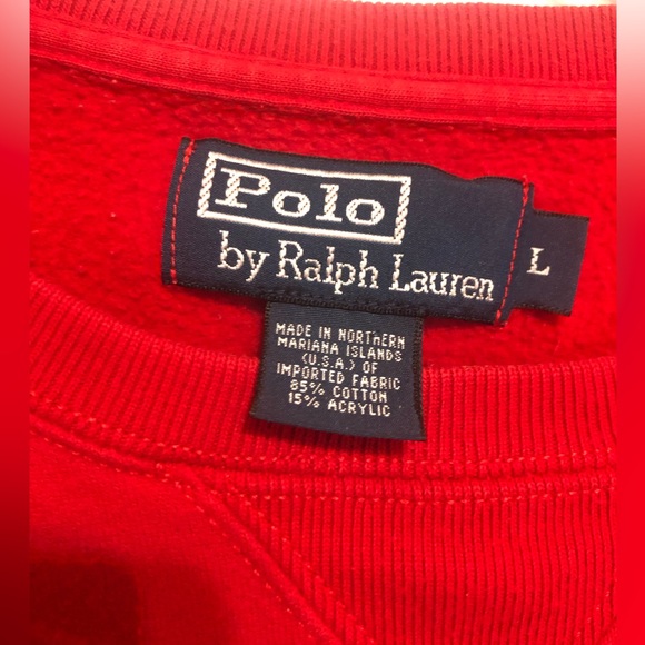 Polo Ralph Lauren. Large men’s cotton-blend fleece sweatshirt. Great condition - Picture 3 of 6